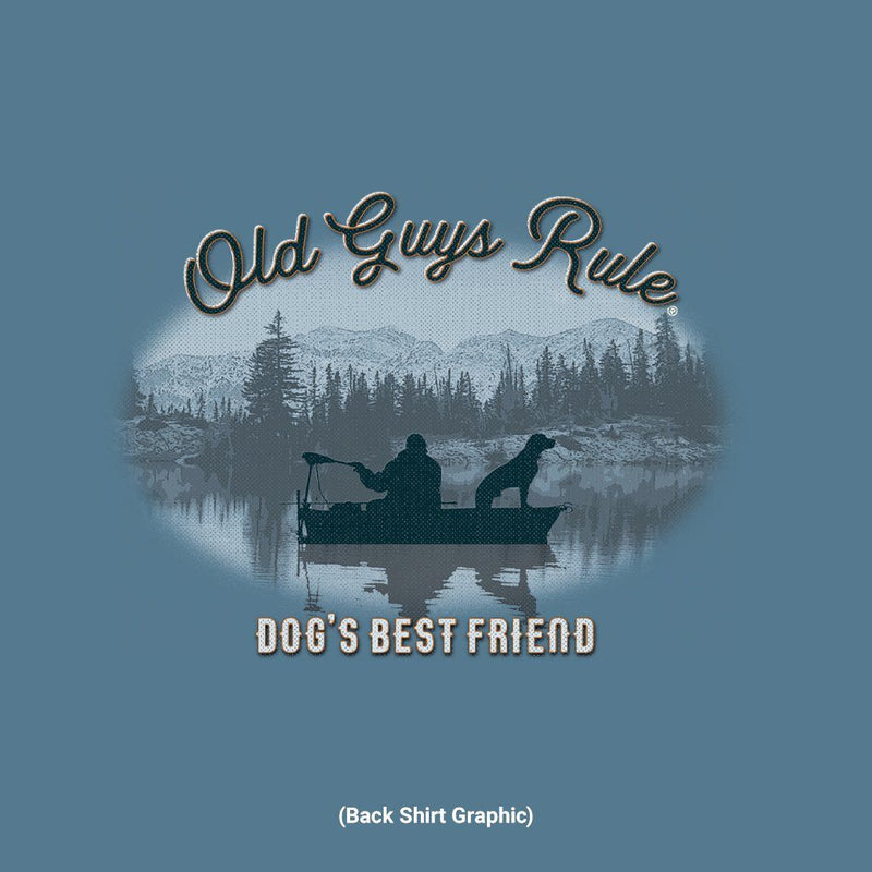 Old Guys Rule - Dog's Best Friend - Heather Indigo T-Shirt - Main View