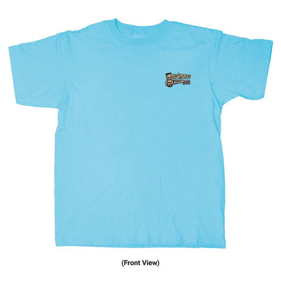 Old Guys Rule - Tiki Bar - Sky T-Shirt - Front View
