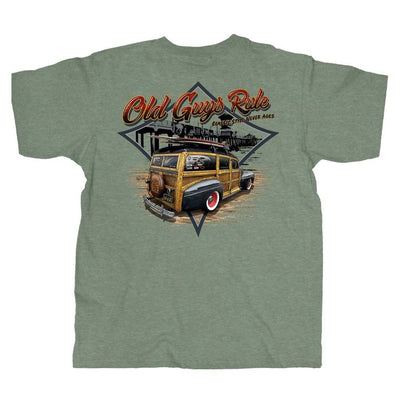 Old Guys Rule - Classic Woodie -  Heather Military Green - Main View