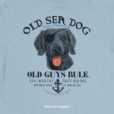 Old Guys Rule - Sea Dog - Light Blue - Back Graphic